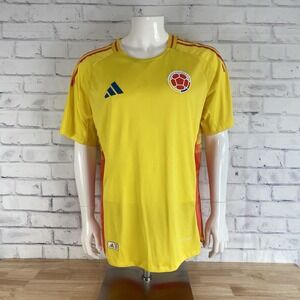 Adidas Soccer Jersey Men's 2XL Colombia National Soccer Football Club 2024 SLIM